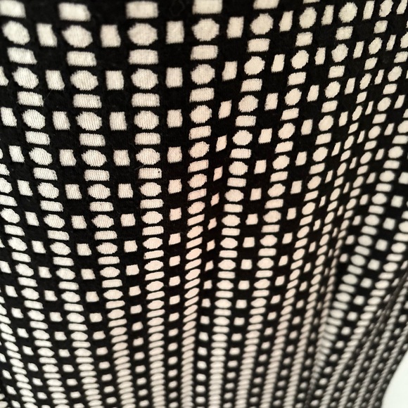 Anthro Sat/Sunday Knit Black and White Mini Dress size Med with tie waist - Picture 15 of 15